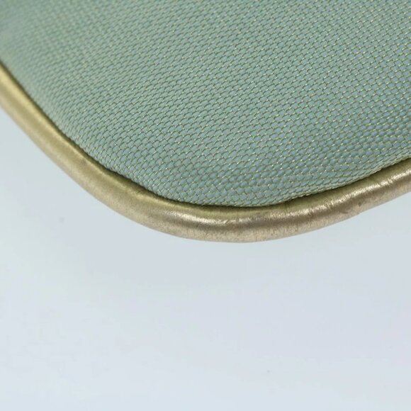 GUCCI Sherry Line Shoulder Bag Canvas Beige Light Blue 005 0814 Auth 64388 - Picture 4 of 16